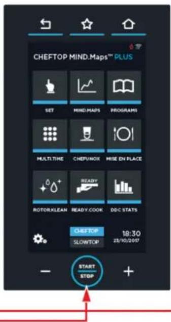 Unox CHEFTOP MIND.Maps PLUS XEVC-1011-GPLM-MS - Interface du four pour l'utilisateur - 2