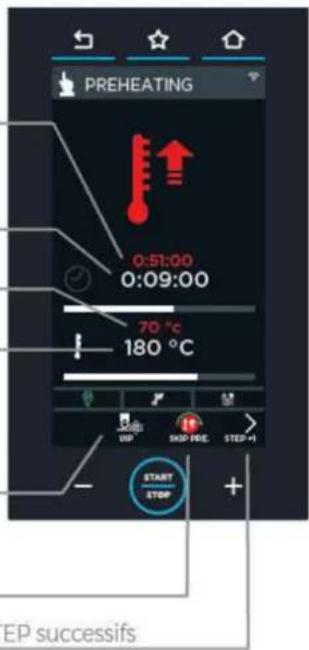 Unox CHEFTOP MIND.Maps PLUS XEVC-1011-GPLM-MS - prechauffage automatique ou manuel - 1