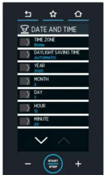 Unox CHEFTOP MIND.Maps PLUS XAVC-0511-MPLM - DATE ET HEURE (DATE AND TIME) - 1