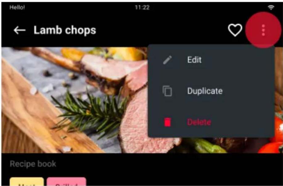 Unox CHEFTOP-X Digital.ID XEDA-0621-GXRS-ET - Créer une recette - 2