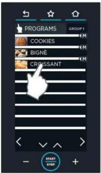 Unox CHEFTOP MIND.Maps BIG PLUS XAVL-2021-GPRS - SAUVEGARDER LA CUISSON PROGRAMMEE ET LA LANCER - 9