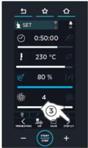 Unox CHEFTOP MIND.Maps BIG PLUS XAVL-2021-GPRS - □Programmer une ou plusieurs phases de cuisson - 3