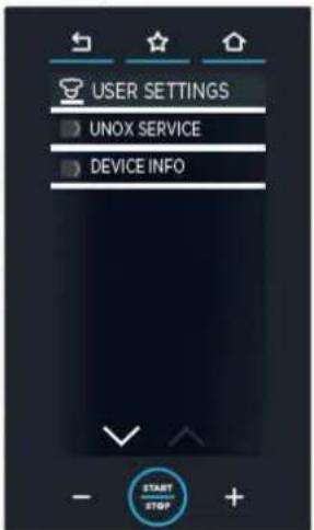 Unox CHEFTOP MIND.Maps BIG PLUS XAVL-2021-GPRS - Réglages du menu - 6