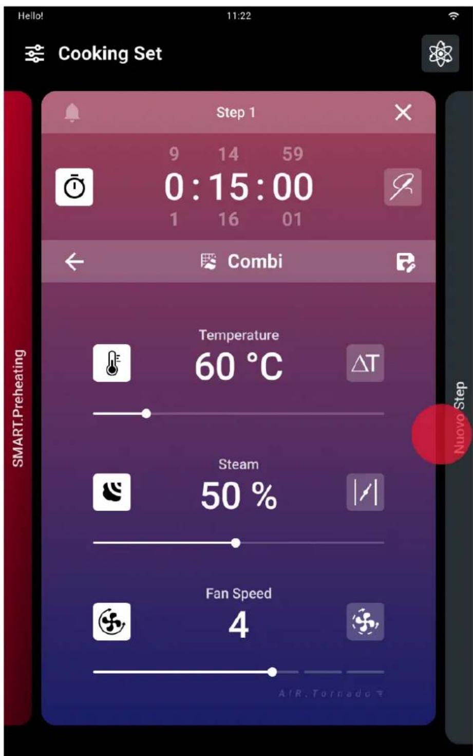 Unox CHEFTOP-X Digital.ID XEDA-0611-EXRS-ET - Ajouter une nouvelle phase de cuisson - 1
