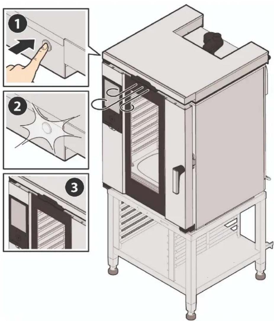 Unox CHEFTOP-X Digital.ID XEDA-0611-EXRS-ET - Premier allumage - 1