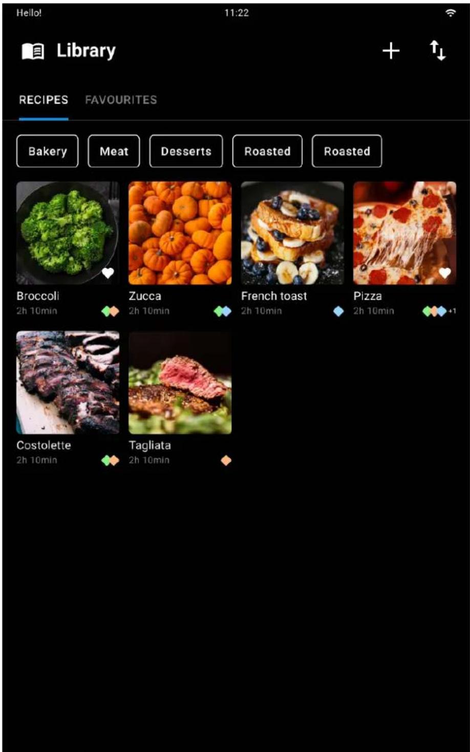 Unox CHEFTOP-X Digital.ID XEDA-0611-EXRS-ET - Navigation et selection d'une recette - 1