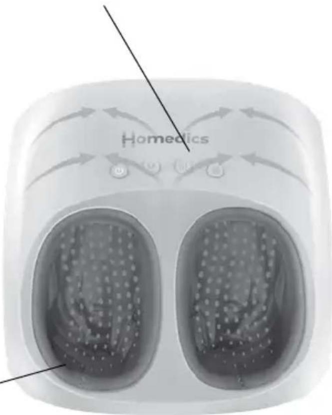 HOMEDICS Shiatsu + Air 4.0 FMS-347HJ - REMOVABLE, WASHABLE INSERTS - 1