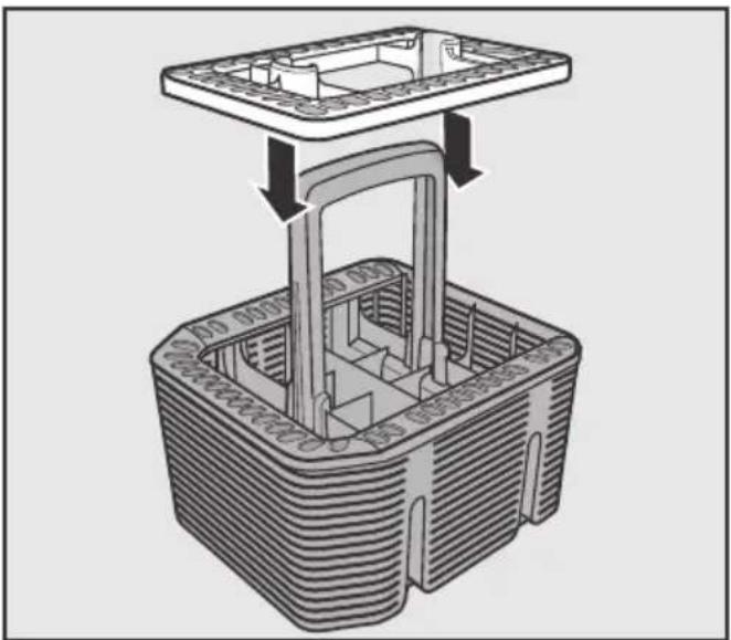 MIELE G 5611 SC Active - Aménagement du complément pour le panier à couverts - 1