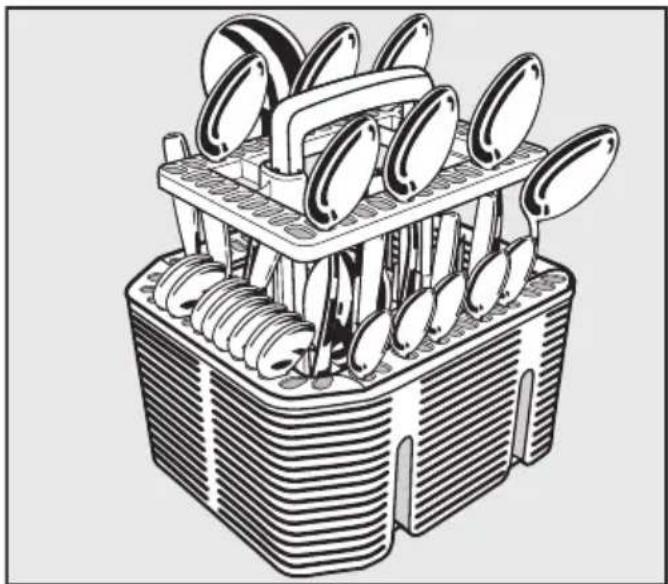 MIELE G 5611 SC Active - Aménagement du complément pour le panier à couverts - 2