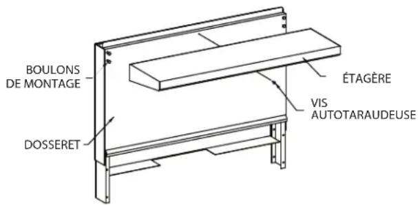 GARLAND G48-2G36SS - Installation De L'étagère Sur Le Dosseret - 1