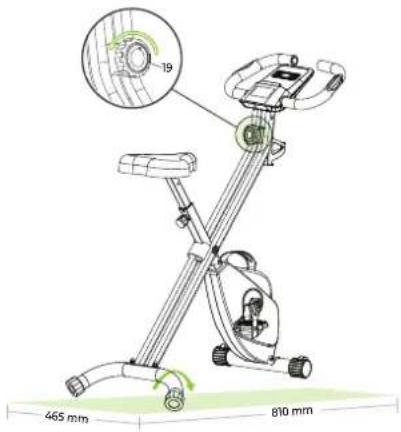 VirtuFit XB100i - Réglage de la ension avec la bouton de résistance - 1