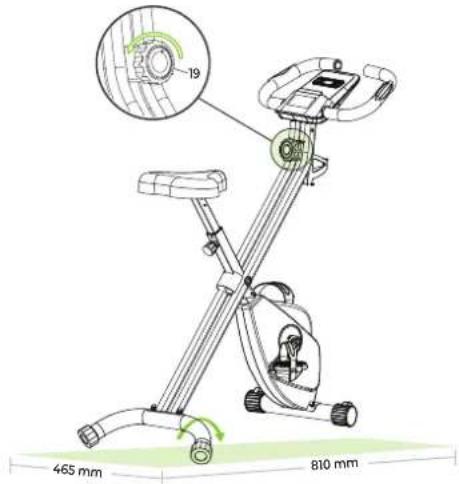 VirtuFit XB100i - Spanning met de draaiknop aanpassen - 1