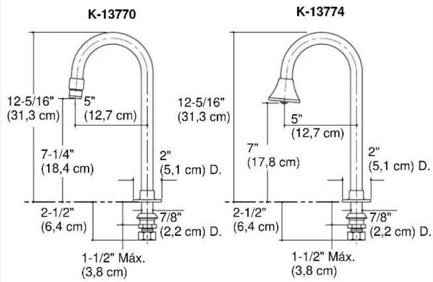 KOHLER Bathroom K-13770 - Gracias por elegir los productos de Kohler - 1