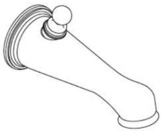 KOHLER Antique K-330 - Wall Mount Bath Spout - 2