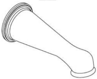 KOHLER Antique K-330 - Wall Mount Bath Spout - 1