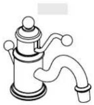 KOHLER Antique K-138 - Centerset Lavatory Faucet - 3