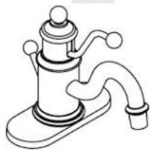 KOHLER Antique K-138 - Centerset Lavatory Faucet - 1