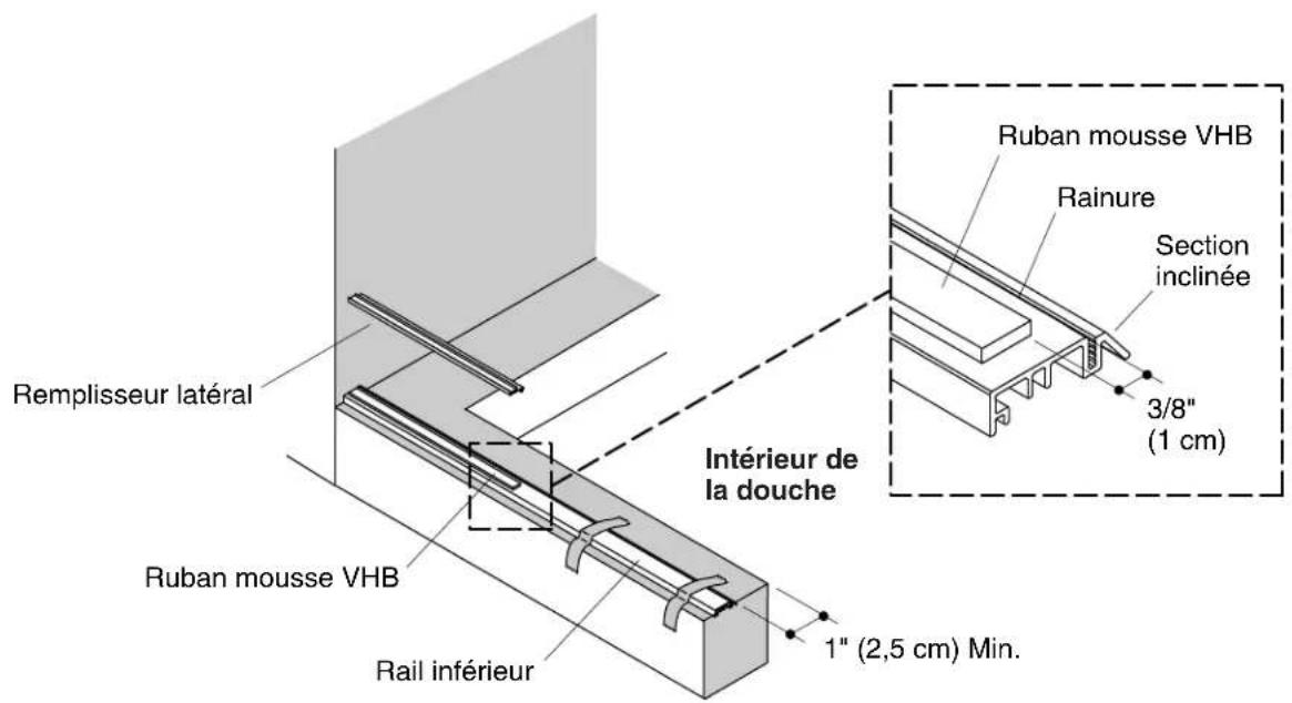 KOHLER K-705764 - Mesurer et couper le rail inférieur - 2