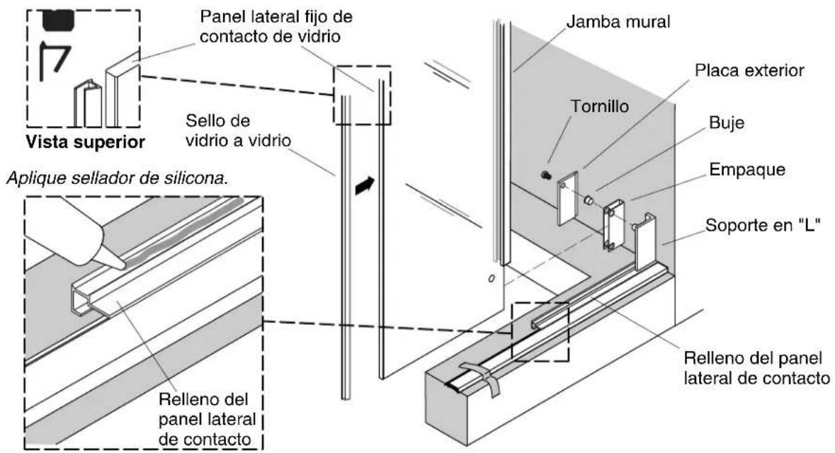 KOHLER K-705764 - Instale la jamba de contacto - modelos 30" (76,2 cm) - 48" (121,9 cm) - 1