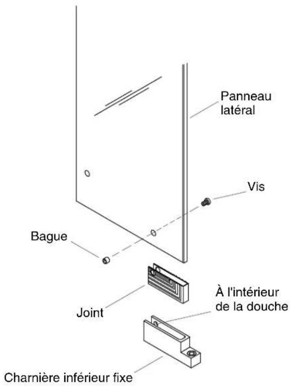 KOHLER K-705764 - Installer les supports en L latéraux de la charnière. (cont.) - 1