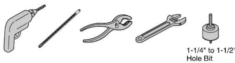 KOHLER K-13474 - Tools and Materials - 1