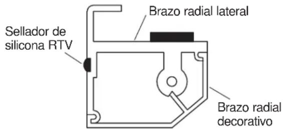 KOHLER Glassworks K-9719 - INSTALE LOS BRAZOS RADIALES LATERALES - 2