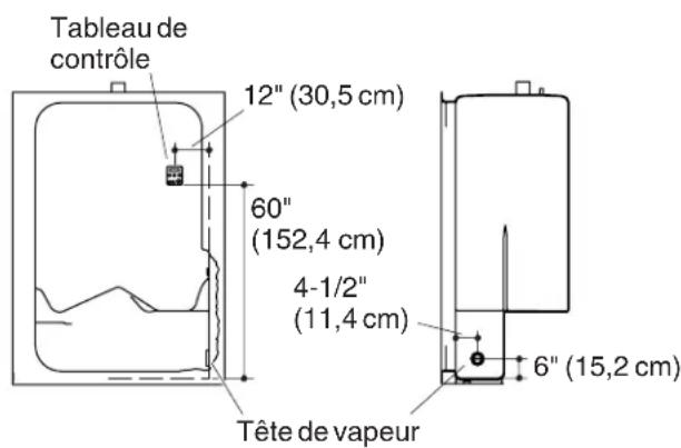 KOHLER K-1691 - Plan de raccordement (cont.) - 1
