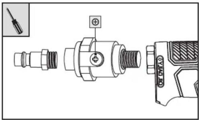 PARKSIDE PDSS 850 A1 - Lubrificazione con il lubrificatore ad aria compressa - 1