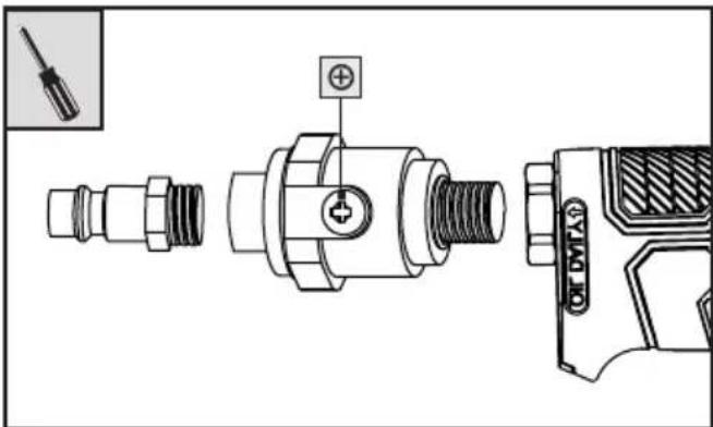 PARKSIDE PDSS 850 A1 - Lubricación con el lubricador de aire comprimido - 1