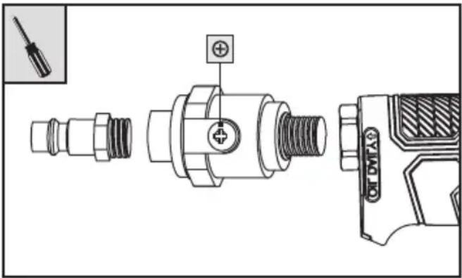 PARKSIDE PDSS 850 A1 - Mazání pomocí maznice stlačeného vzduchu - 1