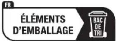 FR ÉLÉMENTS D'EMBALLAGE BAC DE TRI