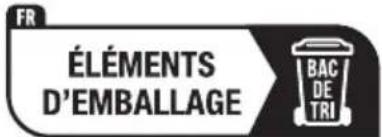 FR ÉLÉMENTS D'EMBALLAGE BAC DE TRI