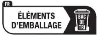 FR ÉLÉMENTS D'EMBALLAGE BAC DE TRI