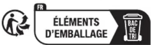 FR ÉLÉMENTS D'EMBALLAGE BAC DE TRI
