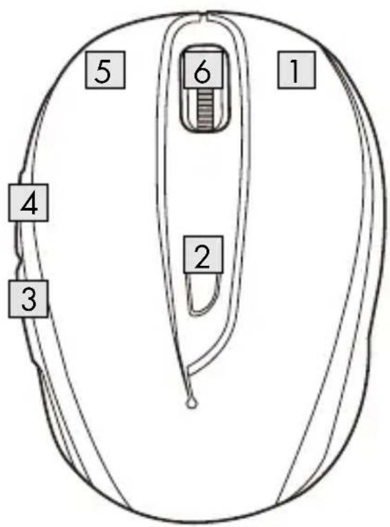 TRONIC TFM 4 C3 - - Impostazione del mouse - inserimento/sostituzione della batteria - 3