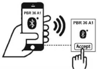 PARKSIDE PBR 36 A1 - Verbinden mit dem Wiedergabegerät über Bluetooth - 2