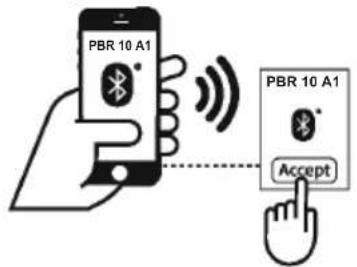 PARKSIDE PBR 10 A1 - Aansluiten op een afspeelapparaat via Bluetooth - 2