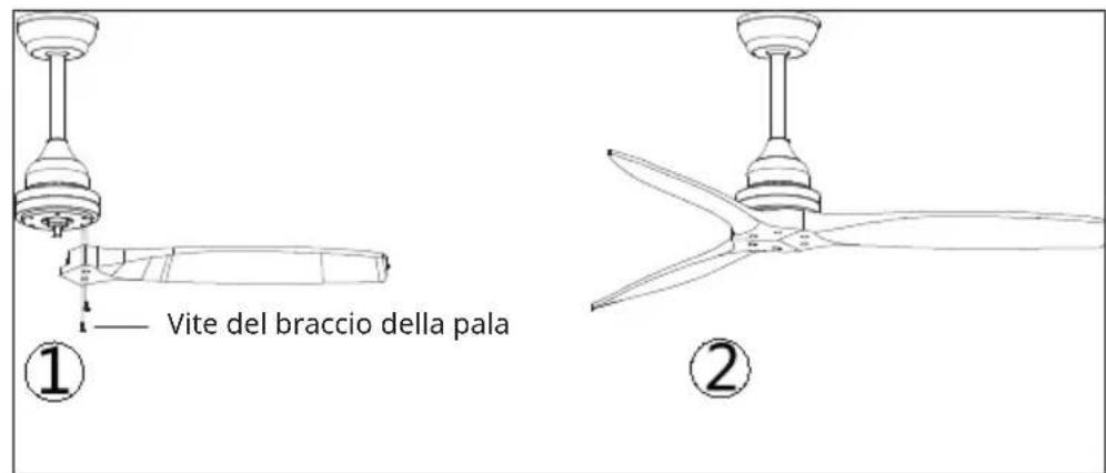 Klarstein Santa Elena Smart - Fissaggio della pala - 1