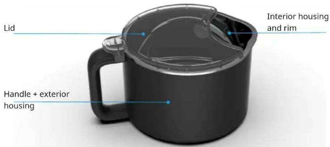 Klarstein Marcia Touch - SPARE PART JUG 10047621 - 1