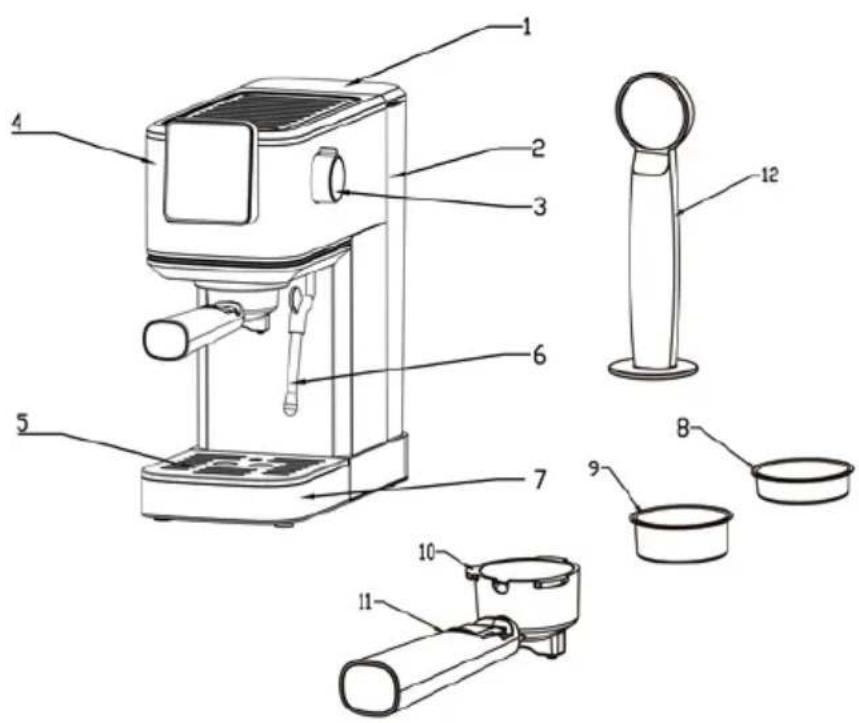 Klarstein SteelPresso Touch - DESCRIPCIÓN DEL PRODUCTO - 1