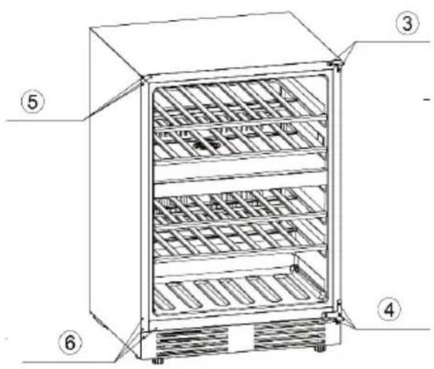 Klarstein Vinovilla Grande 165 Duo - CHANGING THE DOOR STOP - 3