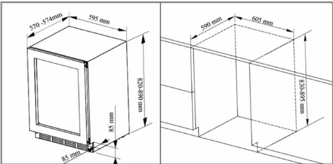 Klarstein Steakhouse Pro 98 - Schéma d'installation - 1