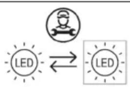 Klarstein Shiraz 18 Duo - Important note on replacing the LED light bulb - 1