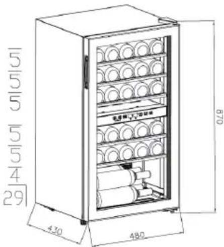 Klarstein Vinamour 29 Uno - Wine storage - 1