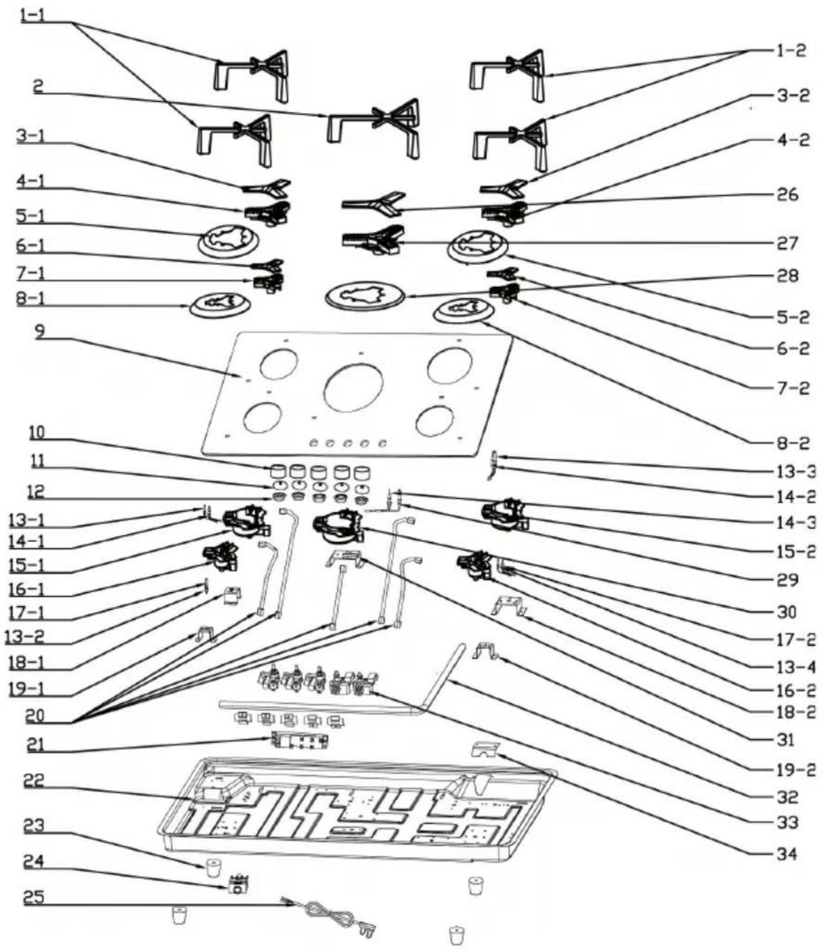 Klarstein Trifecta 5 - EXPLODED VIEW - 5