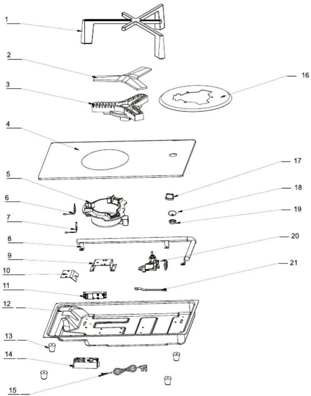 Klarstein Trifecta 5 - EXPLODED VIEW - 1
