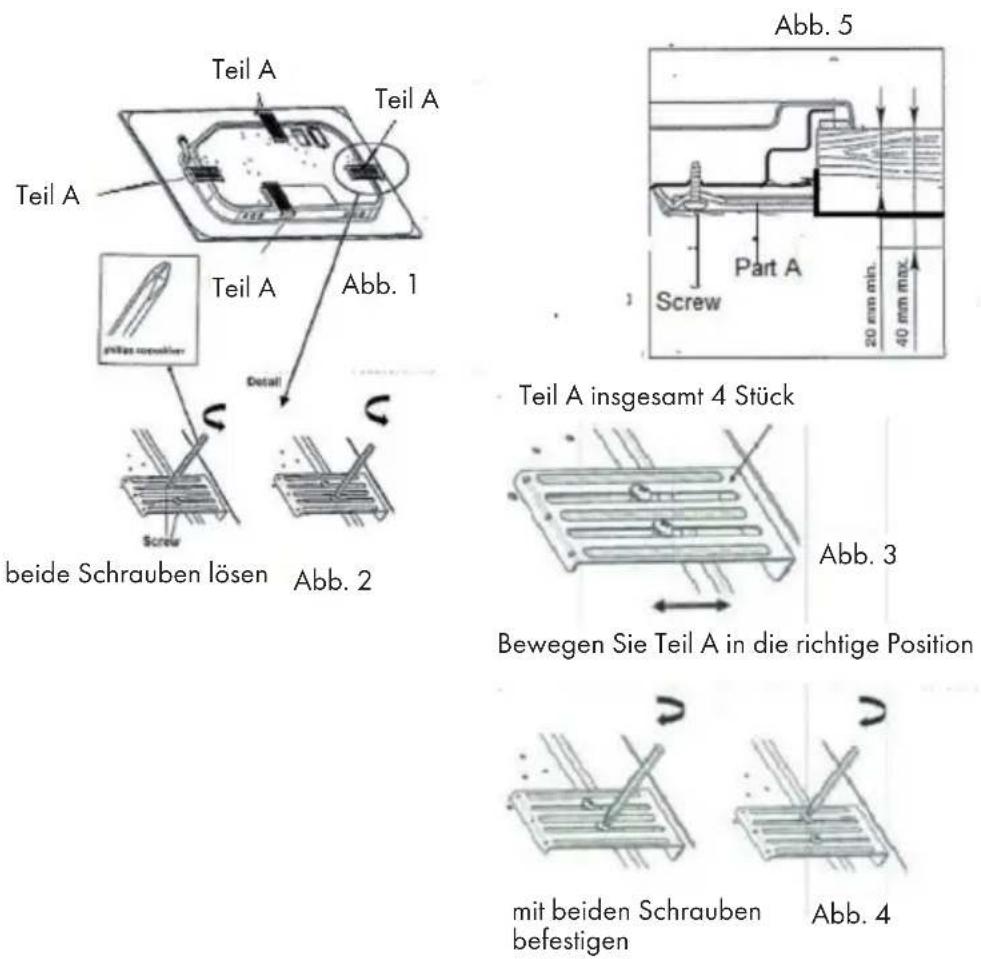 Klarstein Trifecta 5 - Halterung (Part A) anbringen - 1