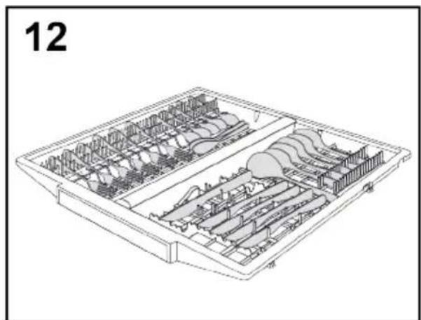 HAIER XF 4A4M4BX - VERWENDUNG DES DRITTEN KORBES (Nur bei einigen Modellen) - 1