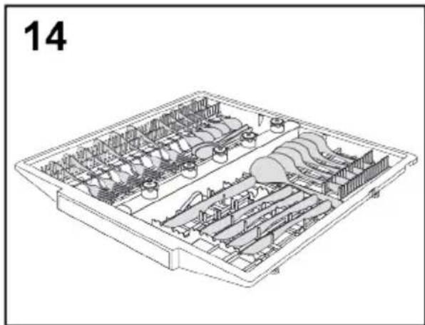 HAIER XF 4A4M4BX - "SYSTÈME CUTLERY SHINE PLUS" (uniquement sur certains modèles) - 1