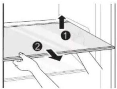 FAR CB2623BK - Cleaning the glass shelf - 1